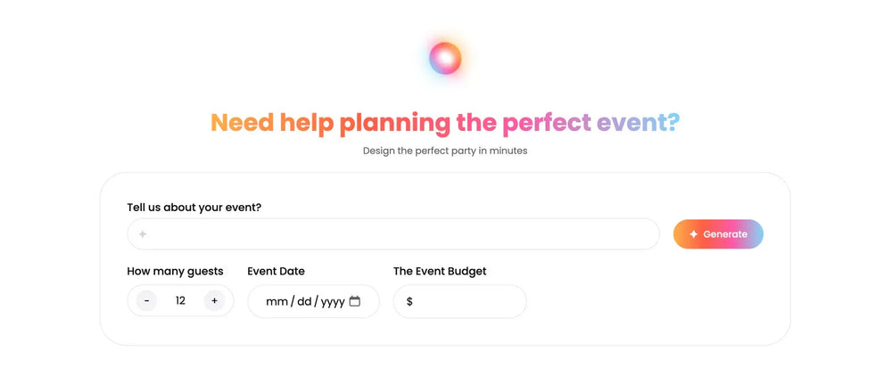 Effortless Party Planning with Our AI Party Planner