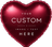 Custom Heart Foil Balloon personalized with photo, name, or text – 18 and 24 inch party decoration