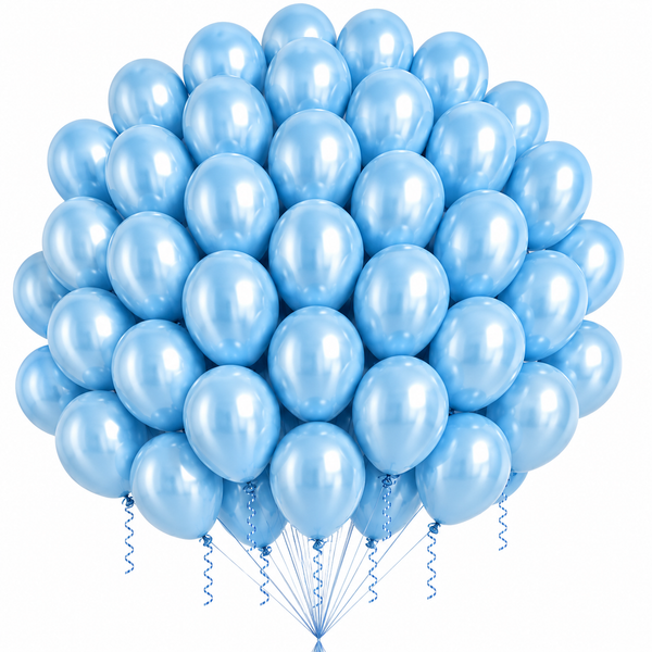 12-Inch Pastel Latex Balloon in Blue