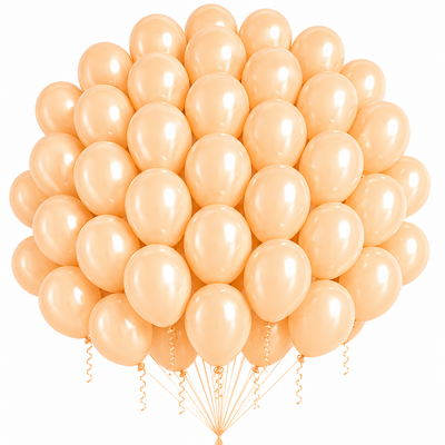 12-Inch Pastel Latex Balloon in Orange
