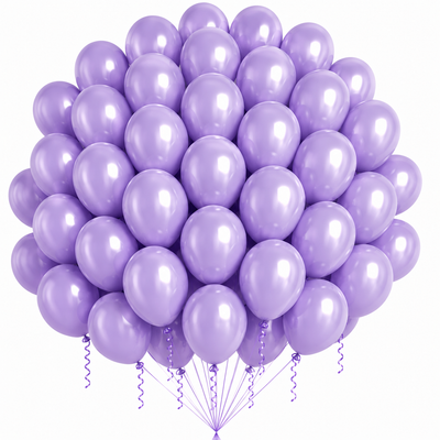 12-Inch Pastel Latex Balloon in Purple