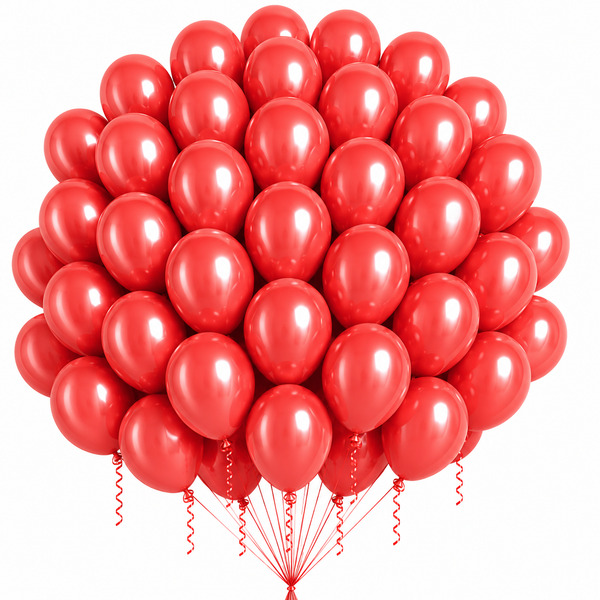 12-Inch Pastel Latex Balloon in Red