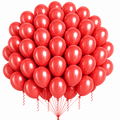 12-Inch Pastel Latex Balloon in Red