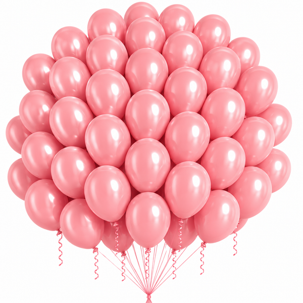 12-Inch Pastel Latex Balloon in Rose