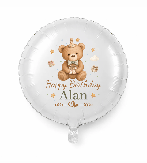 Teddy Bear Birthday Personalized Balloon