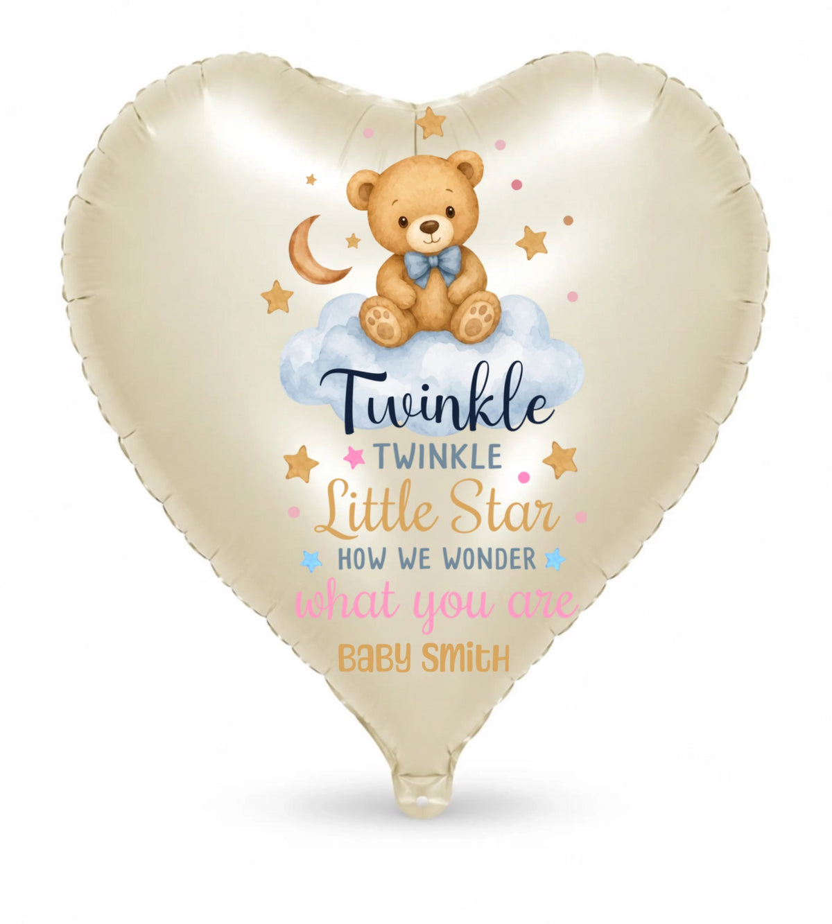 Twinkle Twinkle Little Star Gender Reveal Balloons - Custom