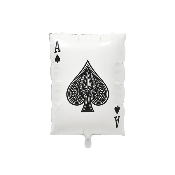 Ace of Spades Playing Card Foil Balloon, 22.5-inch