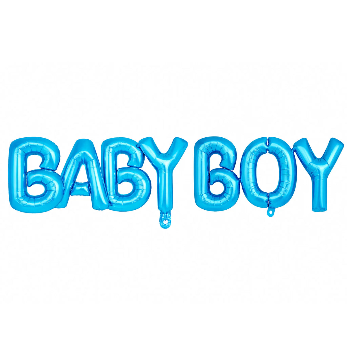 Baby Boy Blue Letter Foil Balloon Banner for Baby Shower Decorations