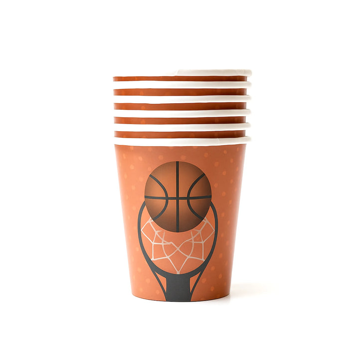 Basketball Paper Cup, 9oz – Kids Sports Party Cup