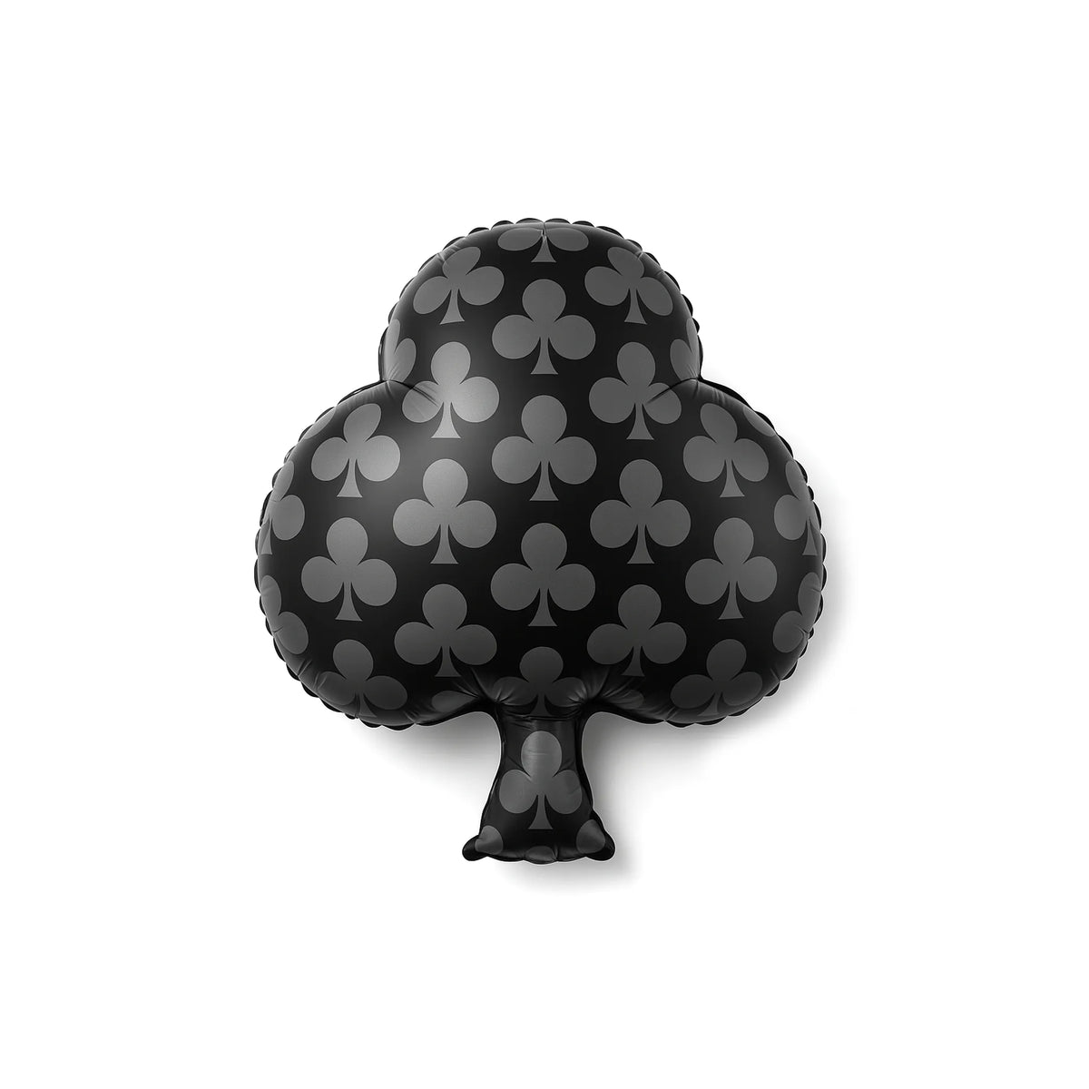 Black Club Suit Foil Balloon, 26-inch