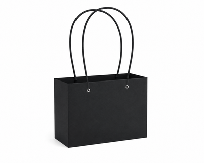 Black Gift Bag with Handles – Elegant Small Paper Gift Bag