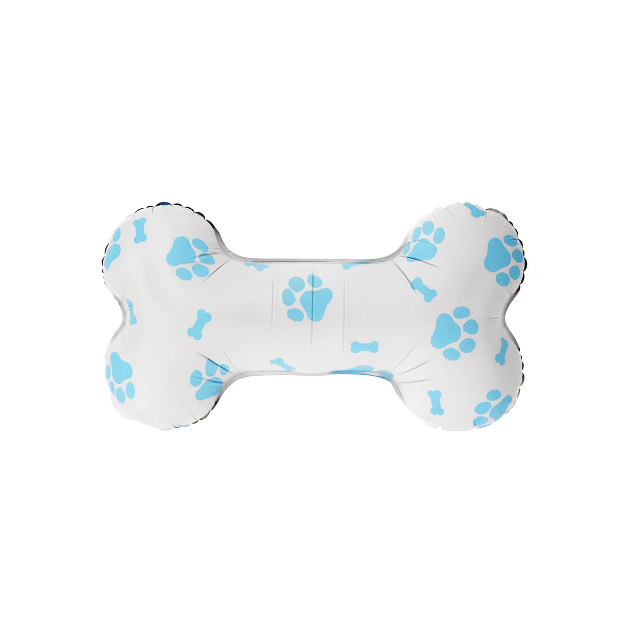 Blue Dog Bone Foil Balloon with paw prints, 24-inch