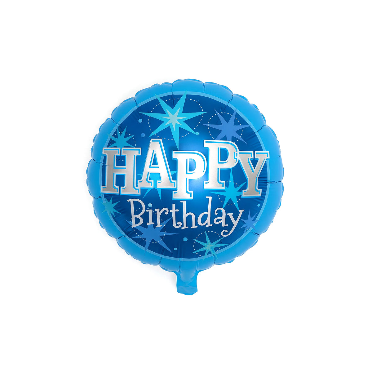 Blue Starry Happy Birthday Foil Balloon, 18-inch