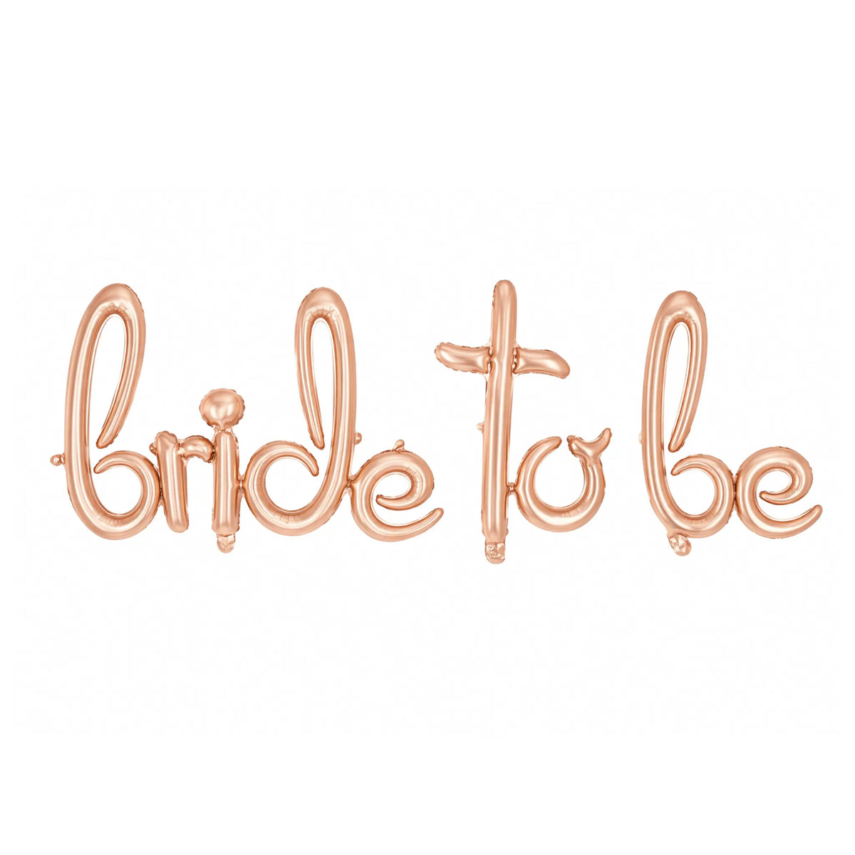 Bride To Be Rose Gold Script Foil Balloon Banner for Bridal Shower Decorations
