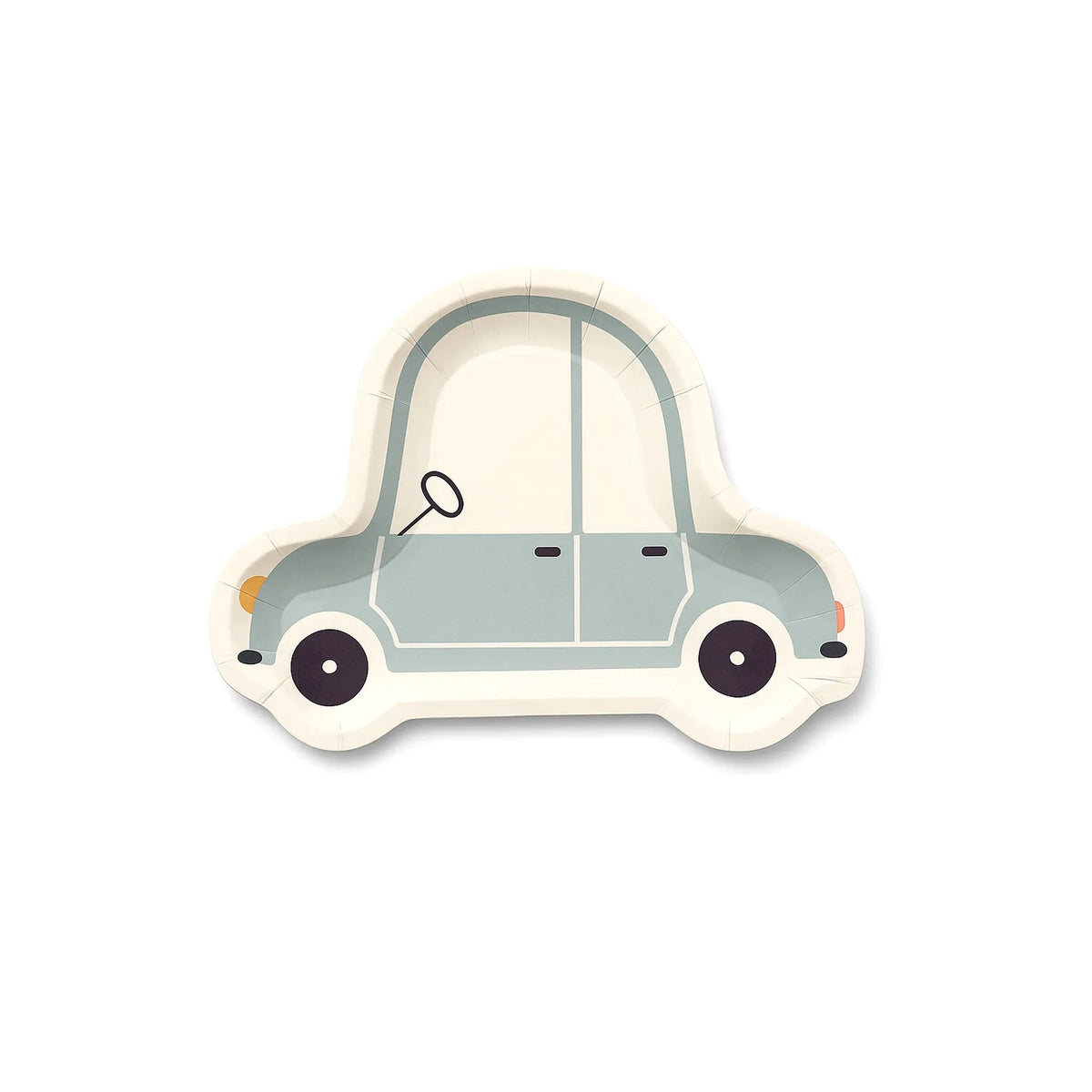 Car Shaped Paper Plate, 8-inch – Blue Kids Party Plate