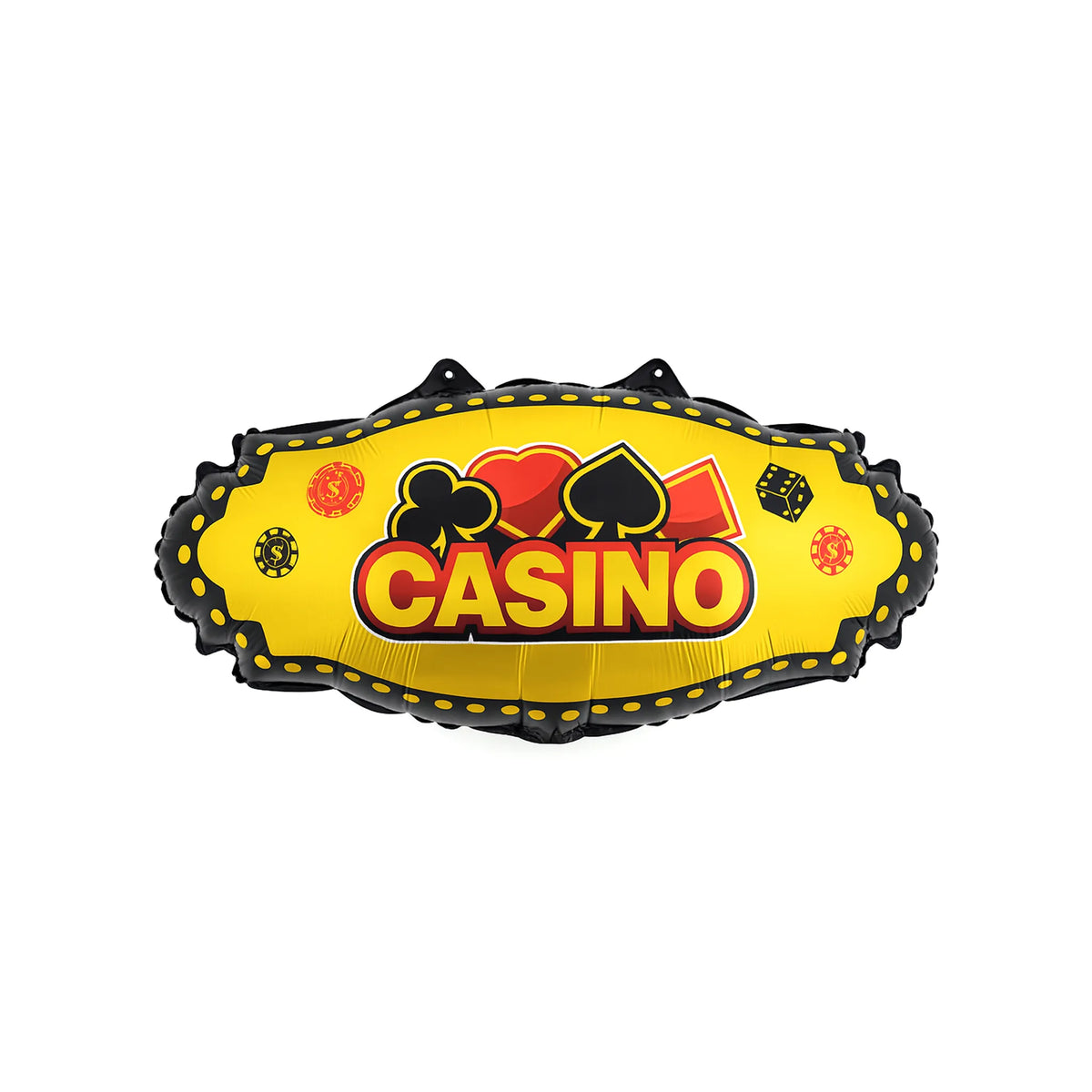 Casino Night Sign Foil Balloon, 24.5-inch
