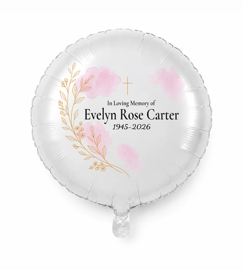 Personalized Memorial Balloons — Choose Your Design