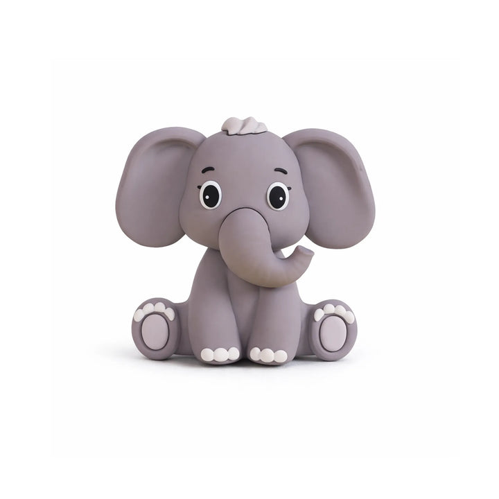 Elephant Safari No Crown Animal Cake Topper 2.56-inch Jungle Cake Decor