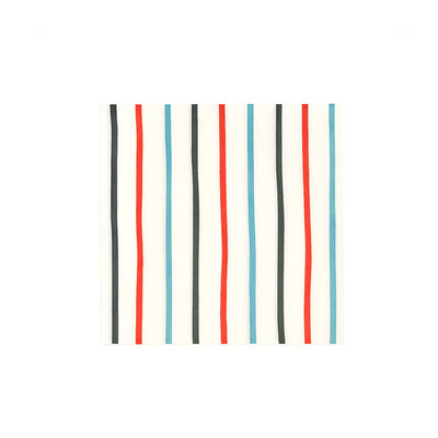 Kids Emergency Vehicles Napkin, 6.5-inch – Striped Napkin