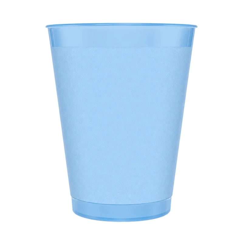 12 oz light blue custom cup