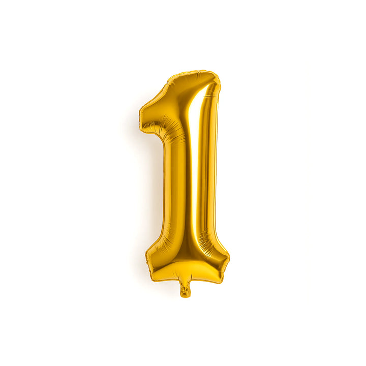 Giant 40-Inch Number 1 Balloon in Gold