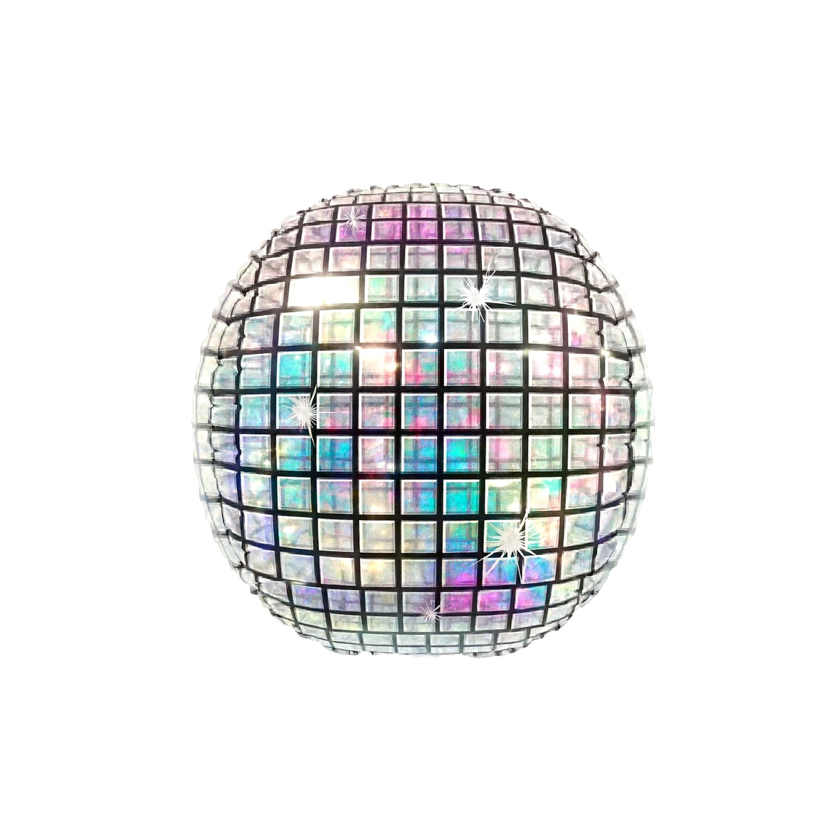 Giant Silver Disco Ball Foil Balloon, 32-inch