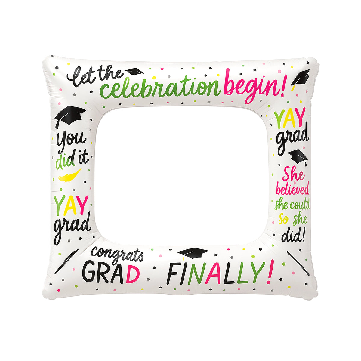 Graduation Celebration Inflatable Photo Frame, 23-inch
