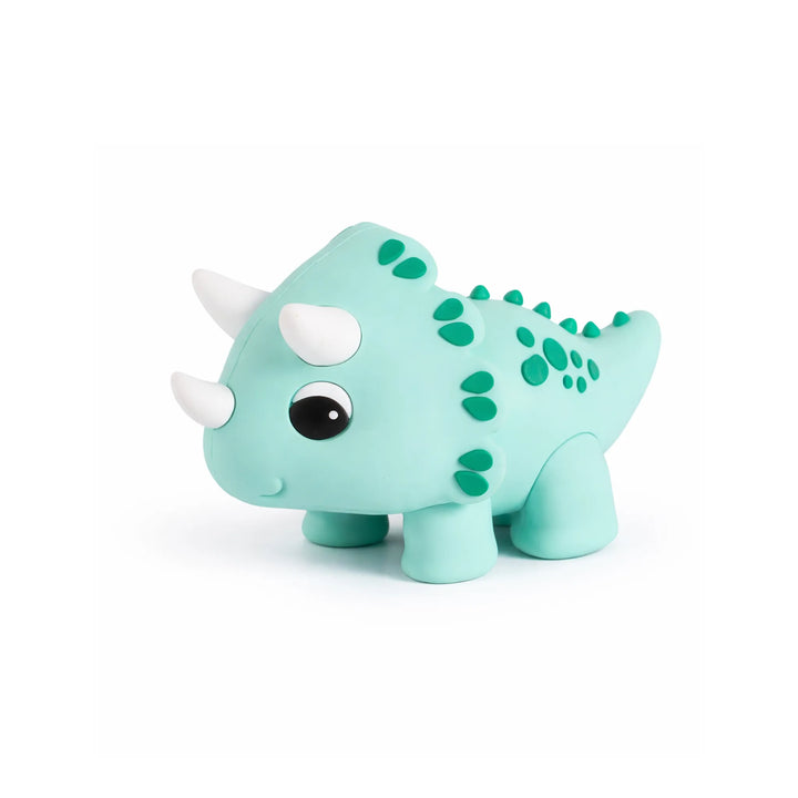 Green Triceratops Dinosaur Cake Topper, 2-inch – Dinosaur Party Decor