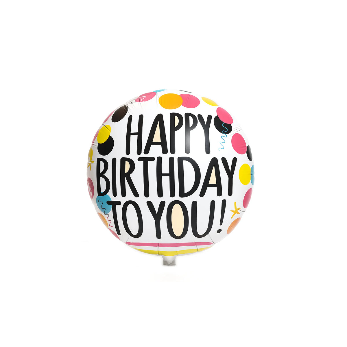 Happy Birthday To You! Colorful Dots Foil Balloon, 18-inch
