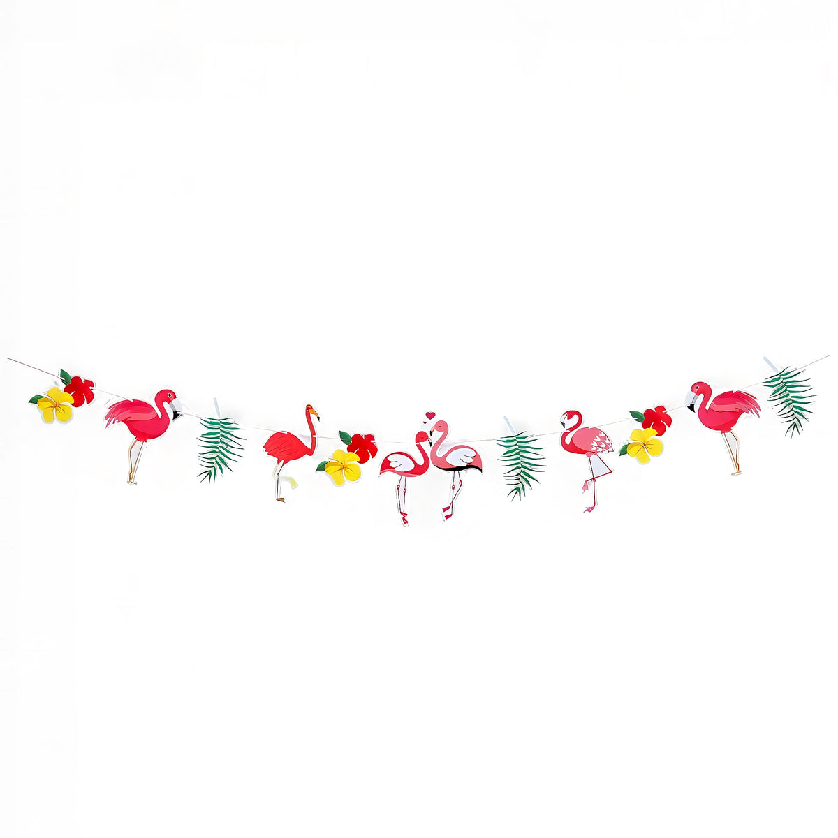 Hawaiian Flamingo Party Banner - Tropical Luau Décor