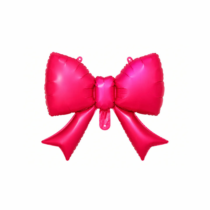 Hot Pink Bow Foil Balloon, 21.7 x 16.9-inch – Decorative Party Balloon