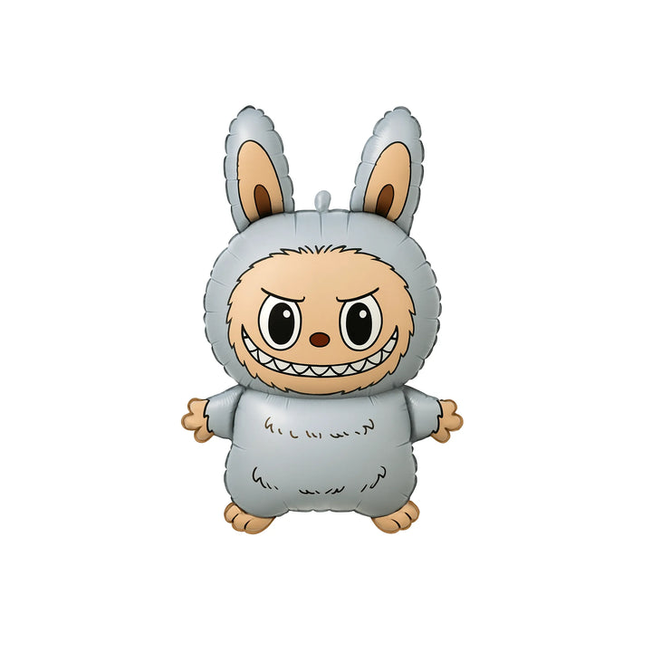 Labubu Bunny Costume Foil Balloon in Silver, 26-inch
