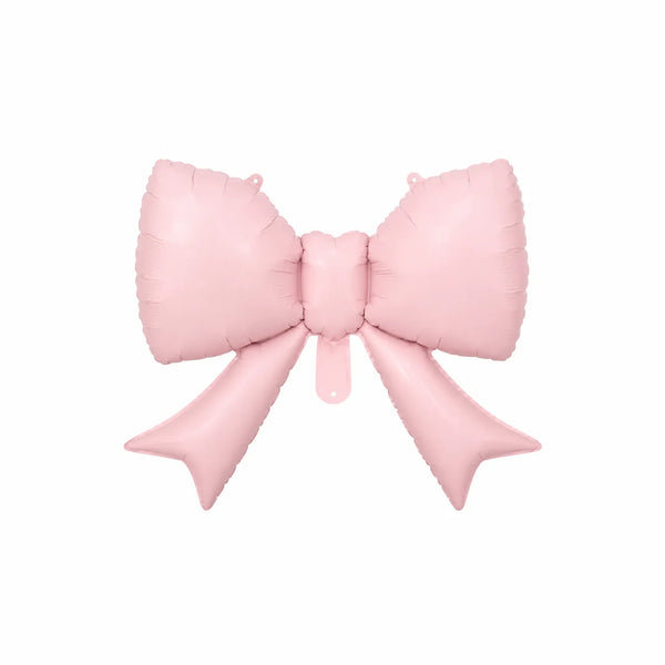 Light Pink Bow Foil Balloon, 21.7 x 16.9-inch – Decorative Party Balloon