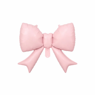 Light Pink Bow Foil Balloon, 21.7 x 16.9-inch – Decorative Party Balloon