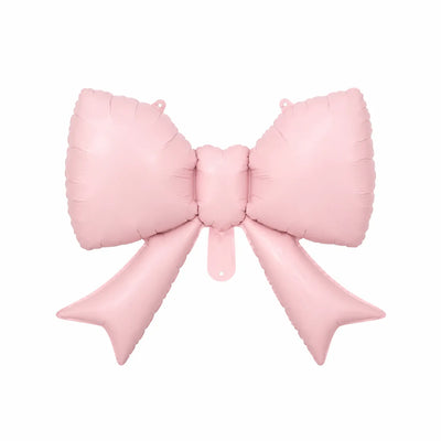 Light Pink Large Bow Foil Balloon, 38.6 x 29.5-inch – Baby Shower and Birthday Balloon