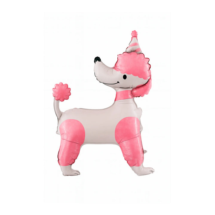 Party Poodle Foil Balloon in Pink, 33-inch