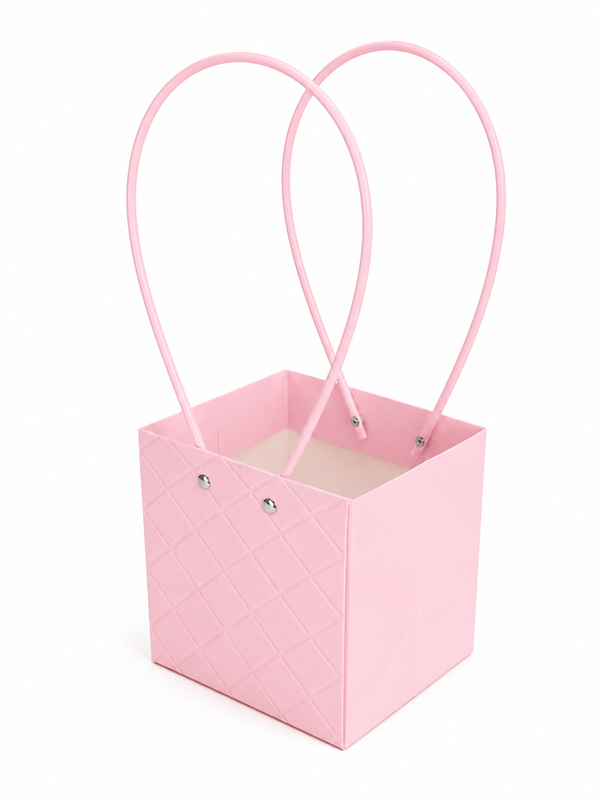 Pastel Pink Mini Gift Bag with Handles – Small Candy Favor Bag