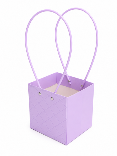 Pastel Purple Mini Gift Bag with Handles – Cute Party Favor Bag