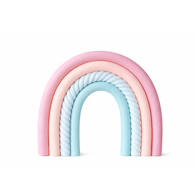 Pastel Rainbow Cake Topper, 2.13-inch Width – Unicorn Party Decoration