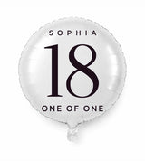 Personalized 18 birthday balloon — One Of One · Style 01