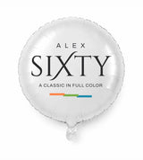 Personalized 60 birthday balloon — A Classic In Full Color · Style 02