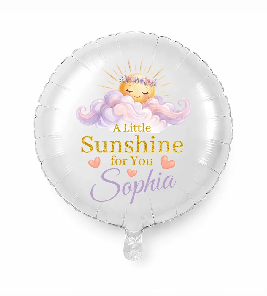 Get Well Personalized Balloon — A little sunshine for you