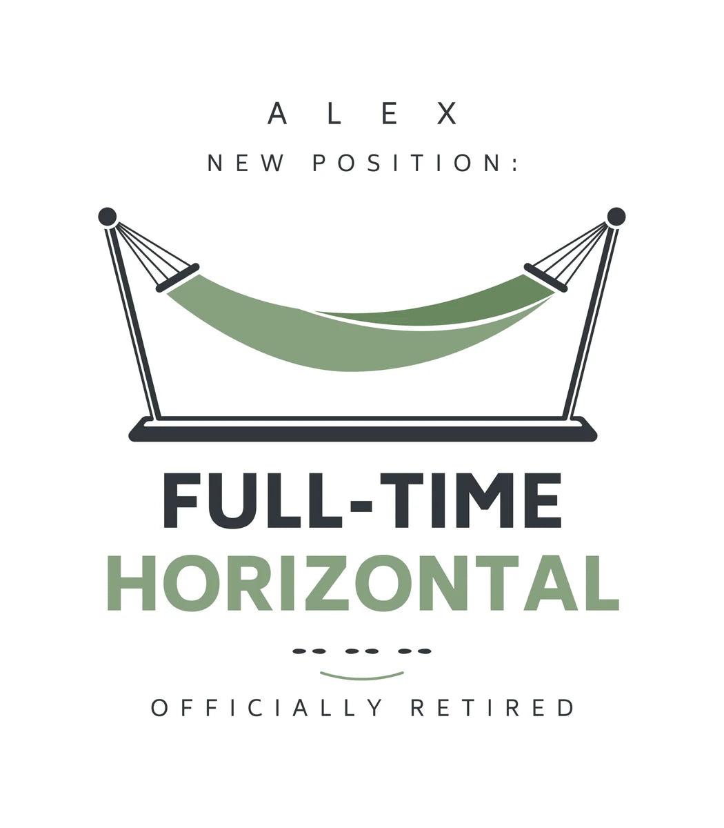 Retirement Personalized Balloon — New position: full-time horizontal