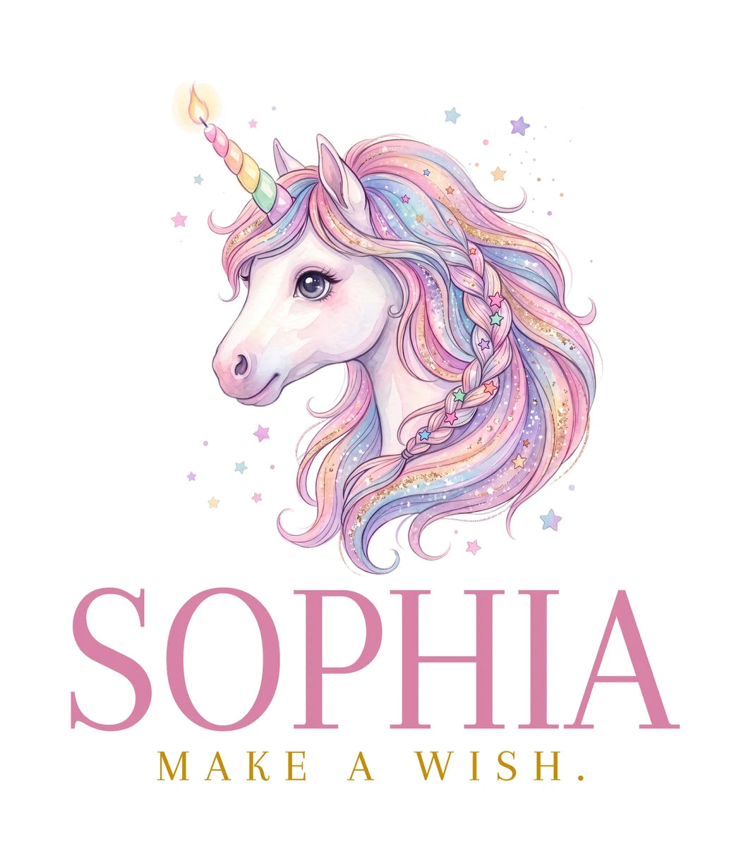 Unicorn Personalized Balloon — Make a wish