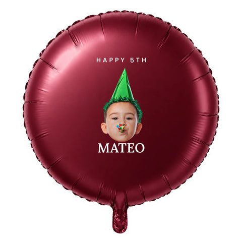 Custom Photo Balloons — Round, Heart & Star