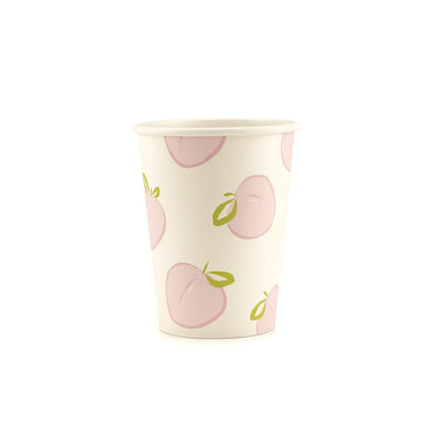 Peach Pattern Paper Cup, 9oz – Pink Fruit Cup