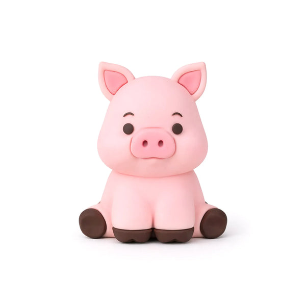 Pink Pig Cake Topper Figure – Farm Animal Decoration
