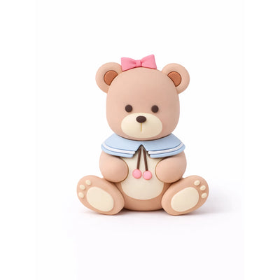 Pink Teddy Bear Cake Topper for Baby Shower