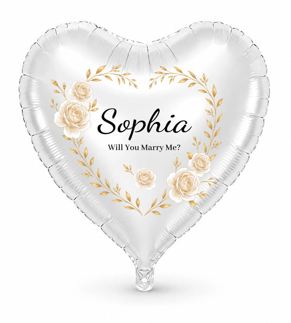 Will You Marry Me Balloons - Personalized Proposal Balloon