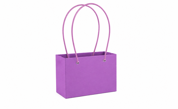 Purple Gift Bag with Handles – Pastel Paper Gift Bag